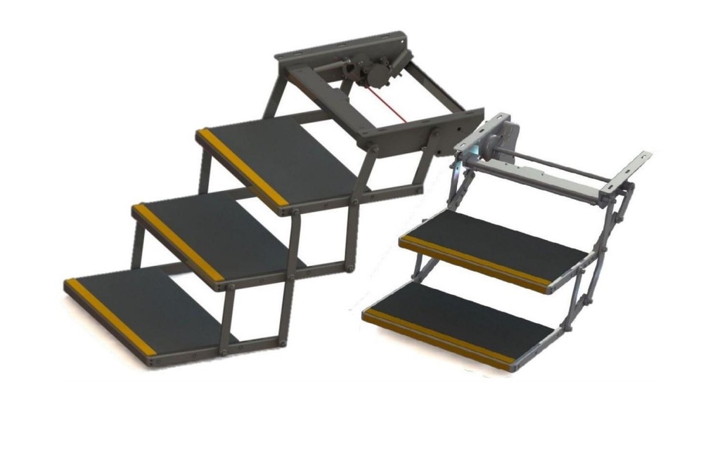 Série E3 | Marchepied électrique à 3 marches amovibles 600 mm