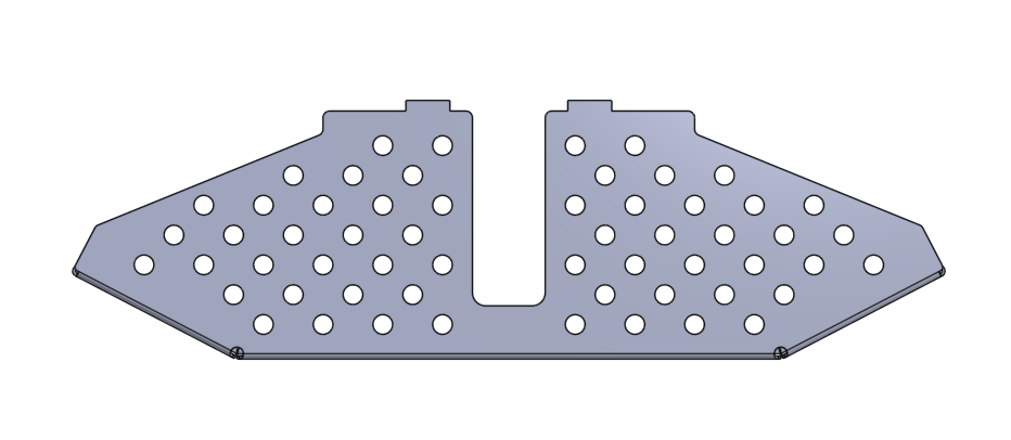 TOLE RABAT POUR AKH 55 GALVA OUVERT
