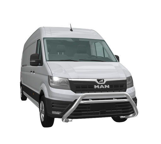 [840760] Série EUROBAR | Barre de protection avant acier inox - Crafter | TGE