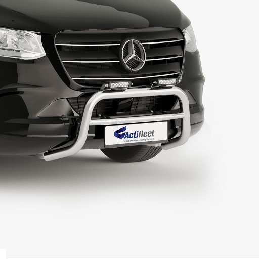 [840780NBT] Série Nordicbar | Barre de protection avant acier inox avec feux - MAN TGE