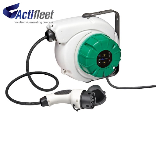 [EV2WB1] Câble de recharge à enrouleur pour véhicules électriques EV2WB - Wallbox intégrée fixation murale - prise type 1