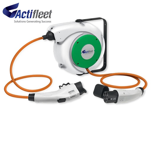 [EV2RA2] Enrouleur de câble de recharge pour véhicules électriques EV2RA - Fixation murale rallonge - Type 2 - 3,8 kW monophasé