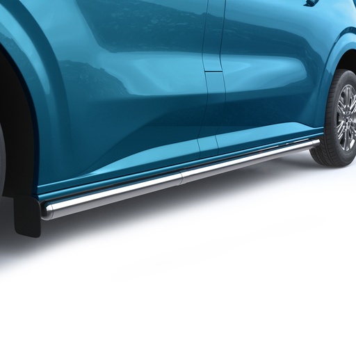 [PROTEC 807461] Série PROTEC | Tubes de protection latérale acier inox mat - Ford Custom II et T7 L1